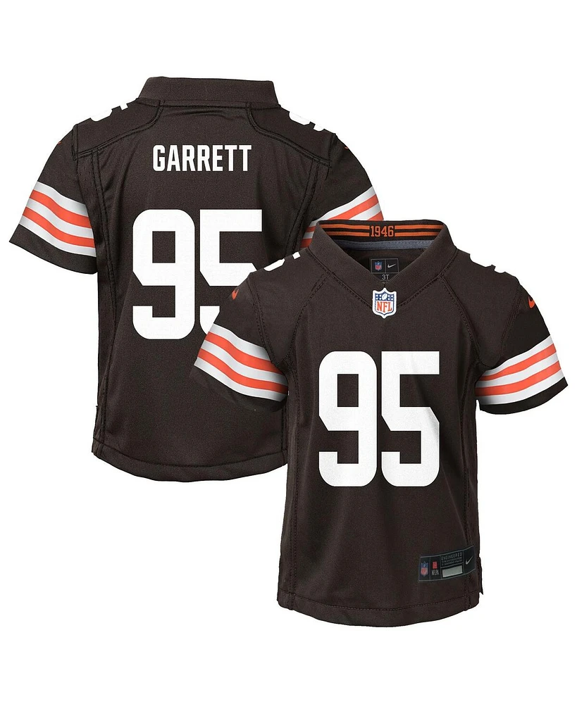 Nike Preschool Myles Garrett Brown Cleveland Browns Player Game Jersey