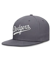 Nike Men's Gray Los Angeles Dodgers Performance True Fitted Hat