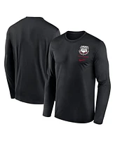 Nike Men's Georgia Bulldogs Alternate Logo Lockup Legend Performance Long Sleeve T-Shirt