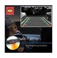 Pyle Car Backup Camera & Monitor Display Kit, 7'' Screen, Night Vision, Waterproof