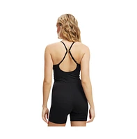 Cotton On Women's Ultra Soft Bike Short Onesie