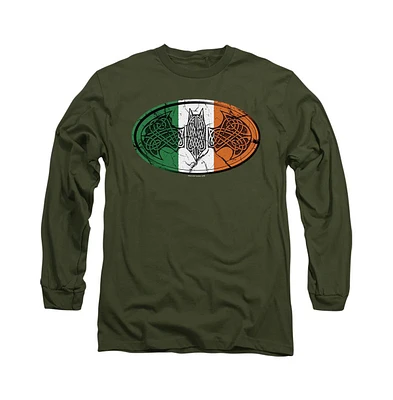 Batman Men's Irish Celtic Symbol Long Sleeve Adult Tee / T-Shirt