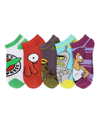 Futurama Women's 5-Pack Ankle Socks