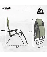 Lafuma LFM3118-8557 Futura Series Zero Gravity Outdoor Lounge Recliner, Green