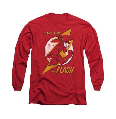 Flash Men's Dc Comics Bolt Long Sleeve Adult Tee / T-Shirt