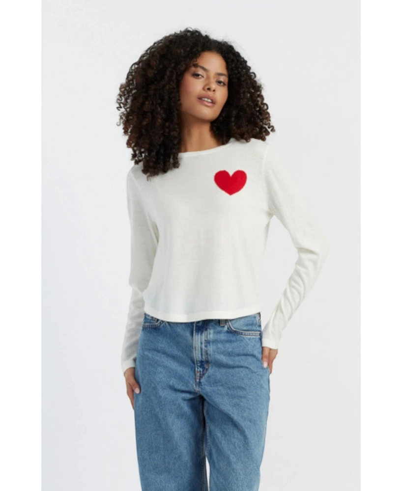 Chinti & Parker Pure Merino Heart Breton Sweater