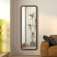 Vlsrka Full-length mirror with wooden frame for floor standing or wall mounting