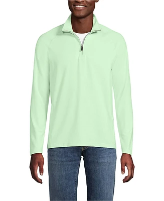 Lands' End Big & Tall Long Sleeve Raglan Social Active Quarter Zip