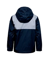 Columbia Big Boys and Girls Navy Dallas Cowboys Rainy Fields Lined Omni-Tech Full-Zip Hoodie Jacket