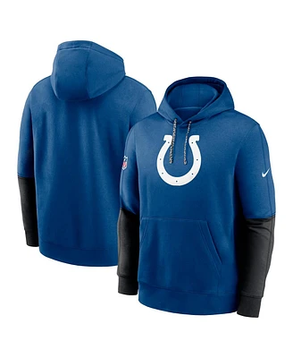 Nike Men's Royal Indianapolis Colts 2024 Sideline Club Pullover Hoodie