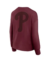 Fanatics Women's Burgundy Philadelphia Phillies Elements Flow Pullover Sweatshirt