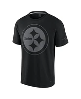 Fanatics Men's and Women's Black Pittsburgh Steelers Elements Iconic T-Shirt