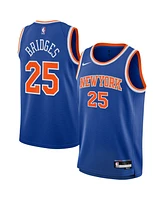 Nike Big Boys and Girls Mikal Bridges Blue New York Knicks Swingman Jersey - Icon Edition