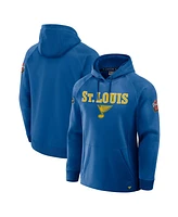 Fanatics Men's Blue St. Louis Blues 2025 Nhl Winter Classic Authentic Pro Fleece Pullover Hoodie