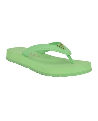Guess Women's Candry Triangle Logo Eva Thong Flip Flop Sandals