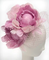 August Hats Feather & Flower Fascinator