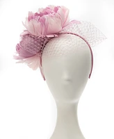 August Hats Feather & Flower Fascinator