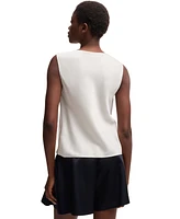 Boss by Hugo Women's Sleeveless Cowl-Neck Silk Blouse