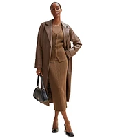 Boss by Hugo Women's Hook-Closure Ribbed Cardigan