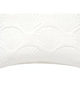 Shells White Velvet Pillow