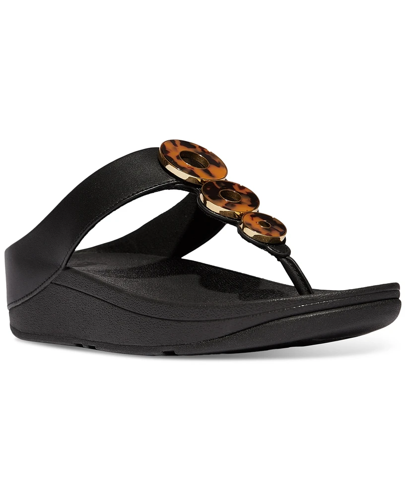 FitFlop Women's Fino Resin-Hoop Sandals