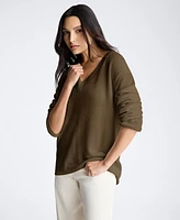 Kenneth Cole Women's Oversized V-Neck Sweater