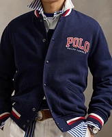 Polo Ralph Lauren Men's Letterman-Logo Fleece Baseball Jacket