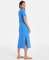 On 34th Women's Crewneck Wrap Tie Dress