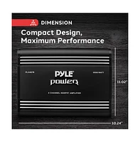 Pyle 4-Channel Bridgeable Mosfet Car Amplifier, 2000 Watts