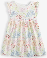 First Impressions Baby Girls Flower Garden Printed Dress, Exclusively at Macy's