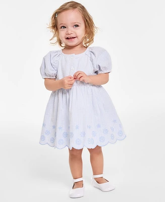 First Impressions Baby Girls Seersucker Dress, Exclusively at Macy's