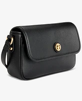 Giani Bernini Pebble East West Small Flap Crossbody, Exclusively at Macy's