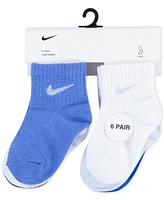 Nike Baby and Toddler Logo Socks, Pack of 6