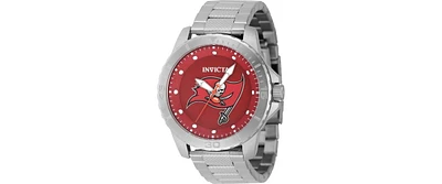 Invicta Men's 48090 Nfl Tampa Bay Buccaneers Quartz 3 Hand Red Dial Watch