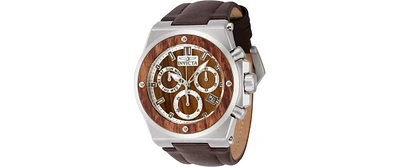 Invicta Unisex 45715 Akula Quartz Chronograph Silver, Brown Dial Watch