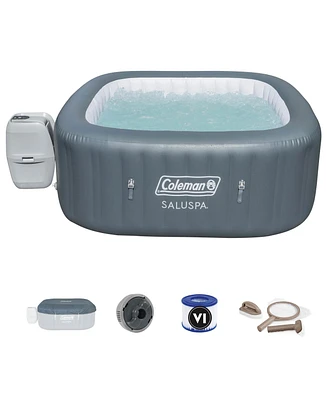 Bestway Coleman SaluSpa 4 Person Inflatable Outdoor Hot Tub Spa & Intex Maintenance Kit
