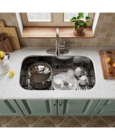 Casainc 32inch L x 18inch W Undermount Kitchen Sink with Accessories