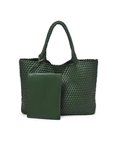 Moda Luxe Solana Large Woven Tote Bag