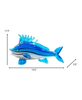Dale Tiffany 11.5" Coronado Fish Art Glass Figurine