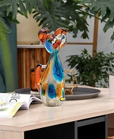 Dale Tiffany 7.75" Maximo Dog Art Glass Figurine