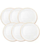 American Atelier Elite Gold Glass Charger Plates, Set of 6