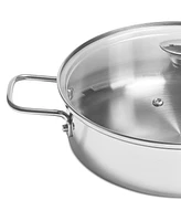 Arch Studio Stainless Steel 3-Qt. Everyday Pan & Lid, Exclusively at Macy's