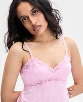 I.n.c. International Concepts Women's Lace-Trim Knit Tank & Pajama Pants Set, Exclusively at Macy's