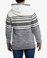 X-Ray Men's Stripe Pattern Hooded Sweater