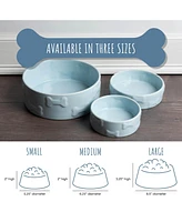 Park Life Designs Set of two Manor Collection ceramic pet bowls