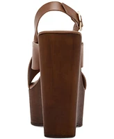 Steve Madden Women's Galaxy Wooden Platform Wedge Sandals