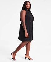 Bar Iii Trendy Plus Halter Sleeveless Blazer Dress, Exclusively at Macy's