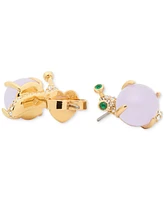 Kate Spade New York Gold-Tone Stone & Pave Snail Stud Earrings