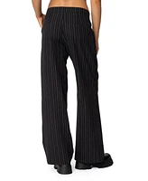 Edikted Women's Aliza Pinstripe Pants