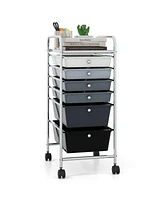 Gouun 6 Drawers Rolling Storage Cart Organizer-Mixed